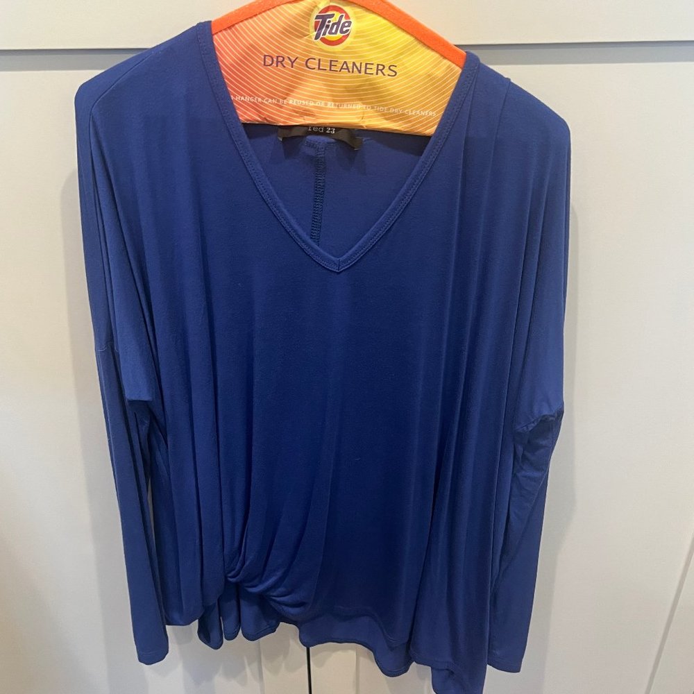 Red 23 blue long sleeve shirt